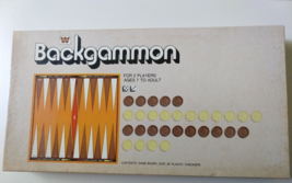 Vintage 1973 Whitman Backgammon Board Game Complete-Piece still in plastic - $12.82