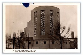Temple of Religion New York Worlds Fair New York City NY NYC 1939 Postcard U4 - £3.84 GBP