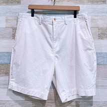 POLO Ralph Lauren 9&quot; Stretch Classic Fit Chino Shorts White Cotton Mens 40 - £31.39 GBP