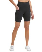 Calvin Klein Womens Performance Logo High-Waist Bike Shorts color Berry ... - $39.11