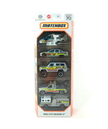 Matchbox MBX City Drivers II 5 Car Pack 1:64 Scale Die Cast Vehicles - $16.99