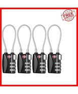 3-Digit Resettable TSA Luggage Locks for Ultimate Travel Security - 4 Pack - $660.61 MXN