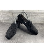 Donald J. Pliner Loafers Women 8M Elanasp Shoes Black Suede Comfort Rhin... - $634.50 MXN