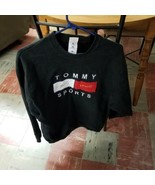 Vintage 1990s Fruit of the Loom Tommy Sports Large Black Sweatshirt, Ret... - £15.98 GBP