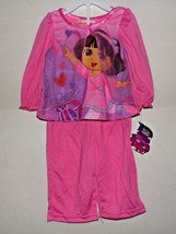 Dora the Explorer Infant Girl&#39;s Pajama Top &amp; Pants Size 12M  NWT - £8.25 GBP