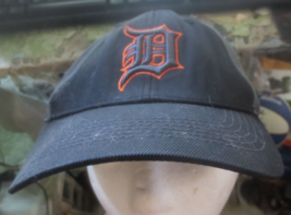 Men&#39;s Black Detroit Tigers Adjustable one size Hat Fan Favorite Brand MLB - £7.43 GBP
