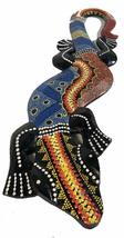 Terrapin Trading Fair Trade Wall Art: Animal Wooden Carving. Hand Painted Gecko  - £19.29 GBP