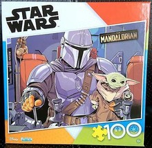 Grogu Puzzle Mandalorian Baby Yoda Child Star Wars 100 Piece Jigsaw Buffalo Game - £14.97 GBP