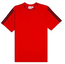  Adidas Trefoil Rib Tee Rare T Shirt Red Sportswear EJ9124 Casual Men Size M - £24.12 GBP