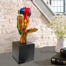 Human Model Face Abstract 72 cm HIGH Colorful Resin Stat - $224.99