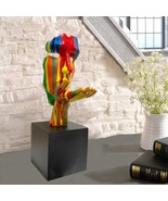 Human Model Face Abstract 72 cm HIGH Colorful Resin Stat - £176.00 GBP