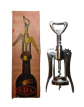 Lever Cork Screw With Cap Lifter Italy 1964 Gavatappo A Leva Vintage Bar Tool - $29.93