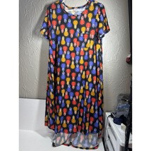 LuLaRoe Carly Dress- Light Bulbs Black Red Purple Gold White Womens Size... - $511.24 MXN
