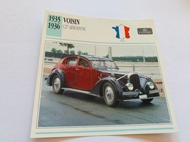 Classic Car Print Automobile picture photo 6X6 ephemera Voisin C27 Aerod... - $12.82