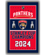 Florida Panthers Hockey Stanley Cup Champions Flag 90x150cm 3x5ft Best b... - €13,07 EUR