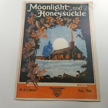 Moonlight and Honeysuckle Sheet Music by Al. D. Camdon 1921 - $22.98