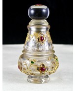 Natürlicher Bergkristall Smaragd Rubin Diamant 18K Gold Jadau Parfüm... - €8.252,69 EUR