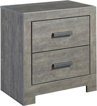 Signature Design By Ashley Culverbach Modern 2 Drawer Nightstand, Weathered Gray - $180.99