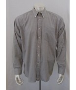 Pierre Cardin Paris Large 17 Longe Sleeve Gray Check  Dress  Shirt - £10.01 GBP