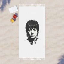 Boho Beach Throw Blanket: Soft 100% Polyester Throw With Paul McCartney Portrait - £51.87 GBP