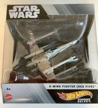 Mattel HHR15 Hot Wheels Star Wars Starship Select X-WING FIGHTER RED FIV... - $32.62