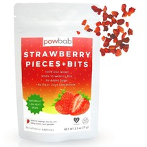 powbab Strawberry Pieces + Bits - 100% USA Grown Strawberries (2.5 oz) - £21.74 GBP