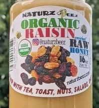 Organic Raw Honey & Organic Raisins 1LB / 454g 100% Usda Organic Certified Oat... - £15.77 GBP