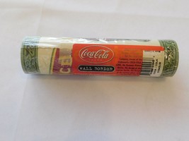 Coca Cola Wall paper Border Genuine Collectible Coke Bottle Red Green 1 ... - £32.62 GBP
