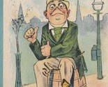 Vintage Sb Cartoon Cartolina - I&#39;M The Ragazzo Che Put Il Chiave Nel Whisky - $20.43