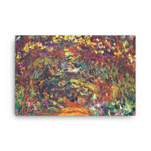 Claude Monet Path under the Rose Trellises, Giverny, 1920-22 Canvas Print - $99.00+