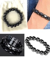 New Bio Magnetic Hematite Healing Stretch Bracelets OSFM Pain Relief Therapy - £8.53 GBP+