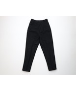 Vintage 50s 60s Boys 12 Wool Tweed Tapered Leg Chino Pants Trousers Blac... - $62.05 CAD