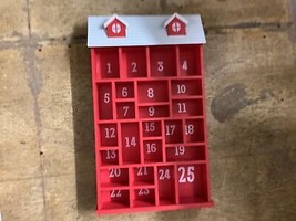 Red and white house advent calendar - wondershop - £9.00 GBP