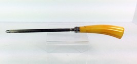 Vintage BAKELITE Butterscotch Stainless Steel Knife Sharpener Bakelight Yellow - £7.78 GBP