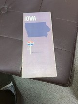 Vintage 1970 Standard Iowa State Gas Service Station Travel Road Map~Box 14 - £6.16 GBP