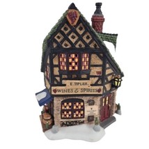 Department 56 E. Tipler Agent For Wines And Spirits Christmas Village 58725 Rare - £54.94 GBP