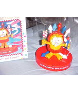 Enesco Garfield Let&#39;s Party Got A Light Figurine Mint With Box 1978 - €21,43 EUR