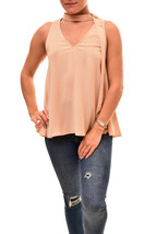 Finders Keepers Womens Top Sleeveless Curtis Elegant Stylish Wheat Size S - £38.67 GBP