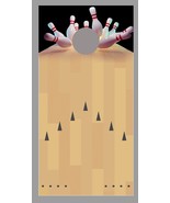 Bowling Lane Strike Black Corn Hole Board Decal Wrap - $19.99+