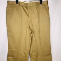 VTG New John Alexander Flannel Lined Khaki Stadium Pants Size 37 Unfinished - £15.50 GBP