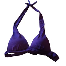 Mudd Juniors Purple Bikini Top XL Swimwear Push Up Swimsuit New with Tags Halter - £7.72 GBP