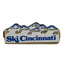 Ski Cincinnati Ohio Skiing City State Souvenir Tourism Lapel Hat Pin Pin... - $9.95