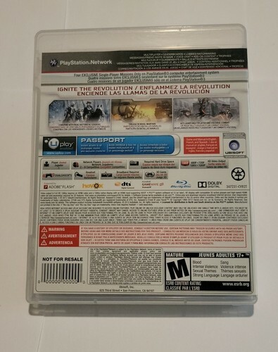 Assassins Creed III 3 Sony Playstation 3 PS3 Ubisoft Case Game And Instructions Item image 2