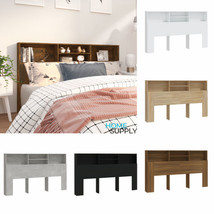 Modern Wooden Super King Size 180cm Headboard Bed Storage Cabinet With Shelves - £77.20 GBP+