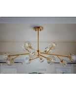 New Siljoy Mid-Century Sputnik Crystal Chandeliers Art Decor Led Semi-Fl... - $2,322.91 MXN