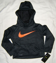 Nike Toddler Boys Therma Dri-Fit Hoodie Pullover Black 2T 1-2 yrs - £13.30 GBP