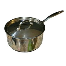 Revere Ware 3 QT Sauce Pan Stainless Copper Disc Bottom Heavy Duty Chefs Request - £30.79 GBP