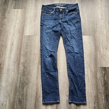 American Eagle Jeans Women Size 6 Low Rise Skinny Denim Blue Jean 30x30 ... - $19.94