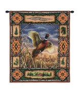 26x33 PHEASANT Bird Lodge Wildlife Nature Tapestry Wall Hanging - £64.21 GBP