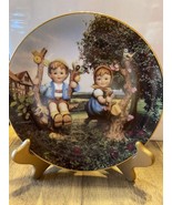 Danbury Mint M J Hummel Apple Tree Boy &amp; Girl Limited Ed.Plate Little Co... - $14.15